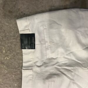 Banana Republic Avery Pant White Linen Tailored
